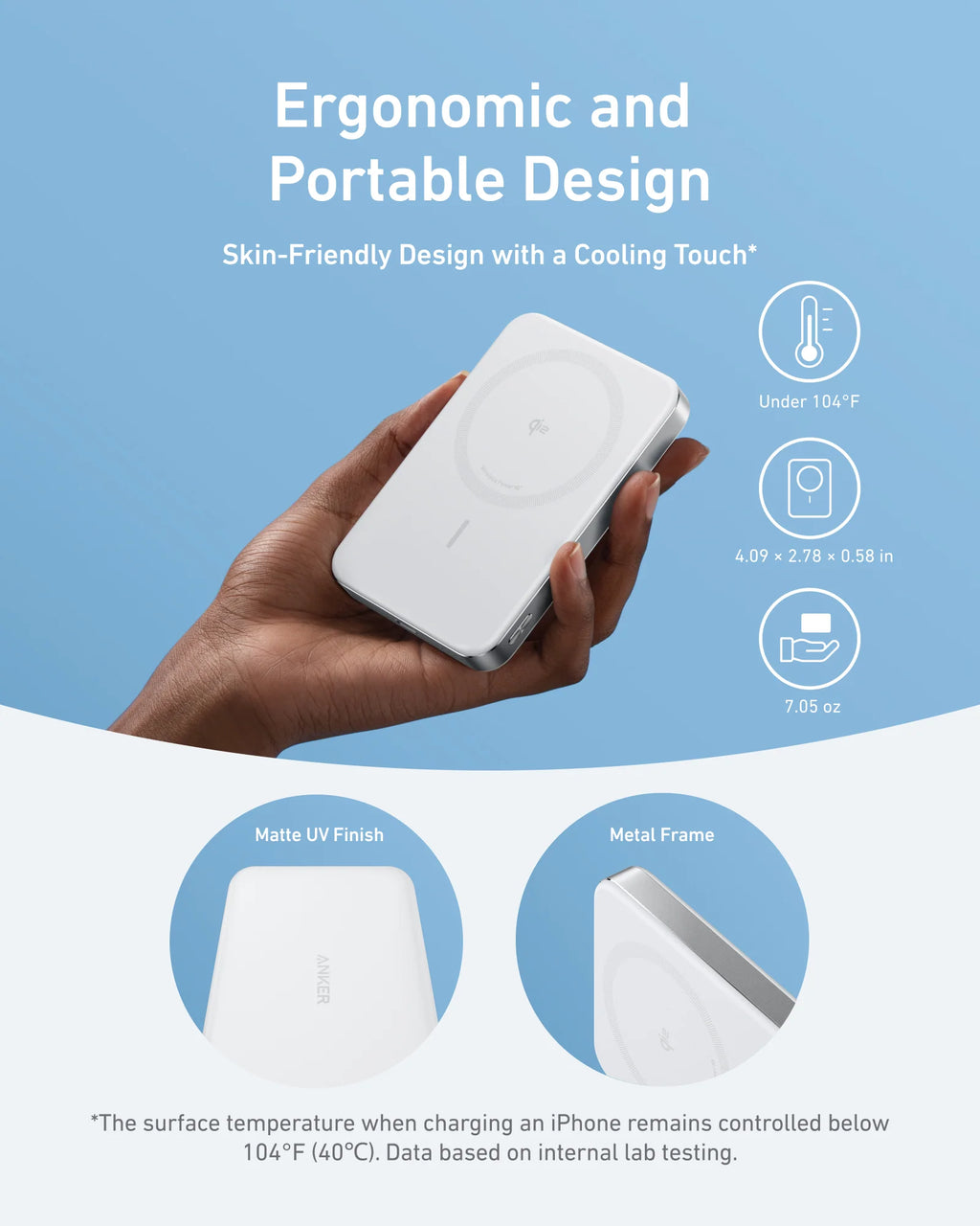 Anker MagGo Power Bank 10K Ultra-Slim 15WQi2 MagSafe Magnetic Charger for iPhone