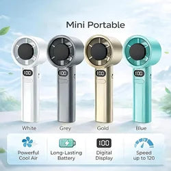 Ultra Powerful 199 Speed Handheld Fan – Fast Cooling Mini Portable Fan