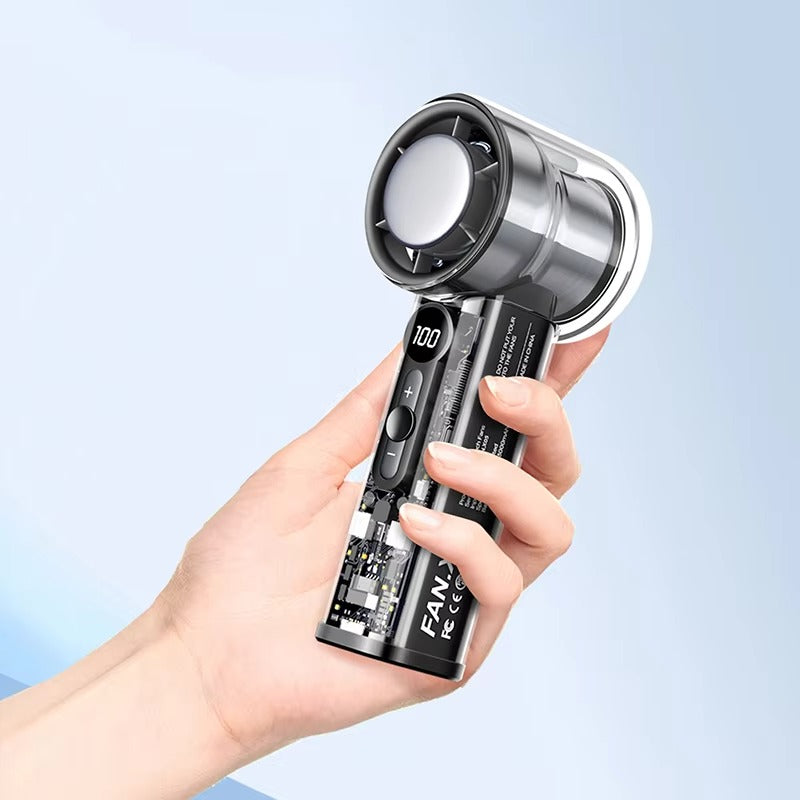 High Speed Cooling Fan X05 - Portable Rechargeable Turbo Fan - Powerful Airflow Handheld Fan