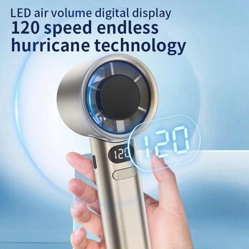 Ultra Powerful 199 Speed Handheld Fan – Fast Cooling Mini Portable Fan