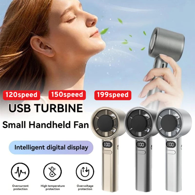 Ultra Powerful 199 Speed Handheld Fan – Fast Cooling Mini Portable Fan