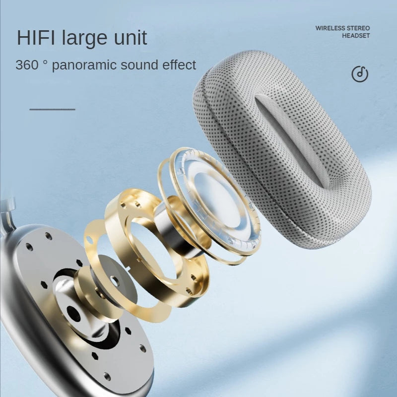 P9 Wireless Bluetooth Sports Headphones with Mic & Noise Reduction | On-Ear Stereo Headset