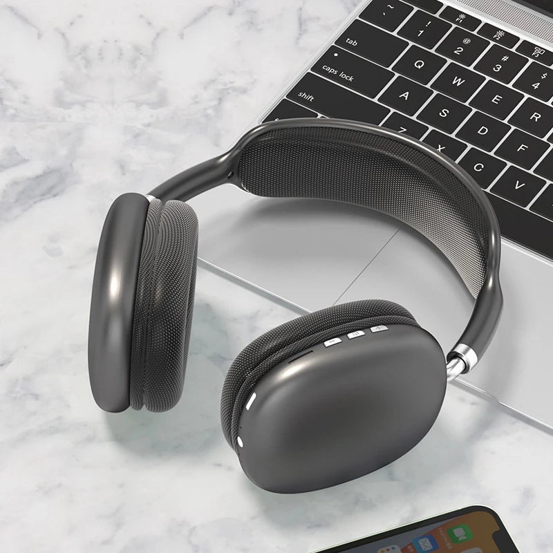 P9 Wireless Bluetooth Sports Headphones with Mic & Noise Reduction | On-Ear Stereo Headset