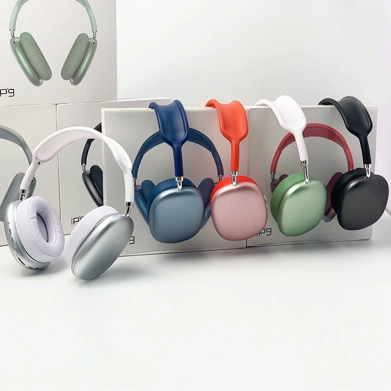 P9 Wireless Bluetooth Sports Headphones with Mic & Noise Reduction | On-Ear Stereo Headset